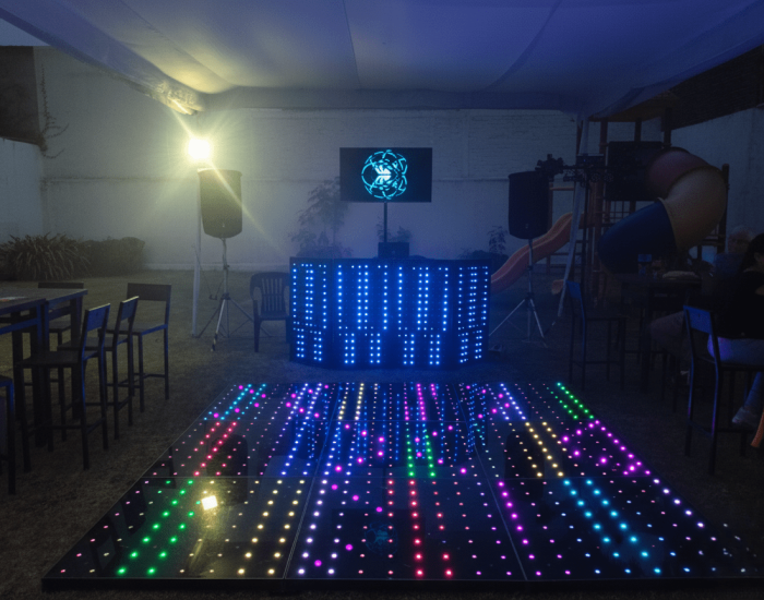 DJ audio iluminación pista + karaoke